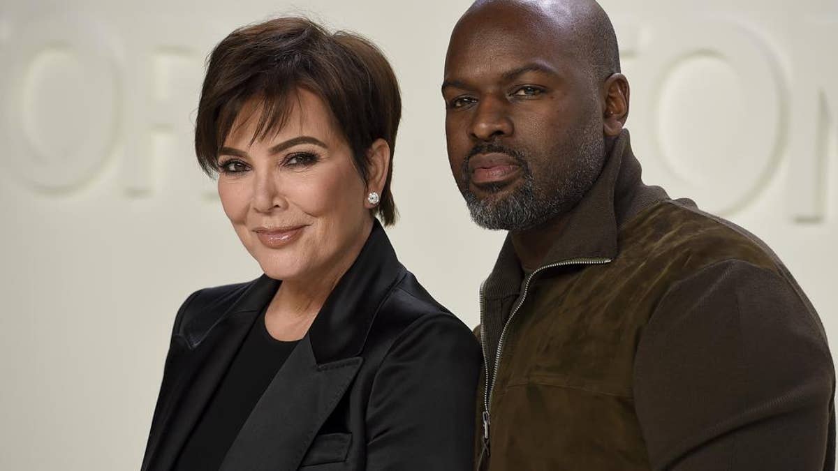Kris Jenner, left, and Corey Gamble appear at the Tom Ford show during NYFW Fall/Winter 2020 Feb. 7, 2020, in Los Angeles