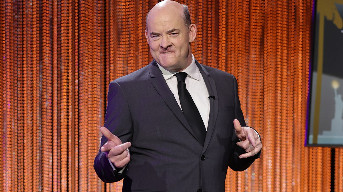Actor David Koechner onstage at the 2022 Writers Guild Awards virtual ceremony on Sunday, March 20, 2022, in Los Angeles, California.