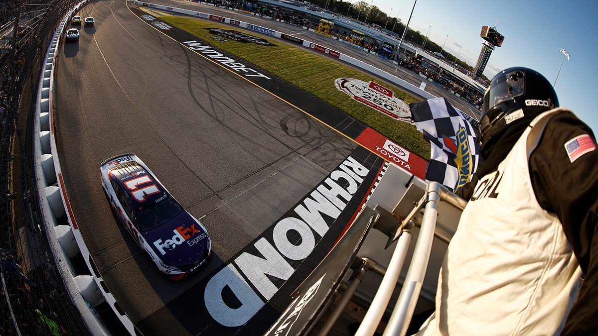 NASCAR Denny Hamlin gets first 2022 win at Richmond Fox News