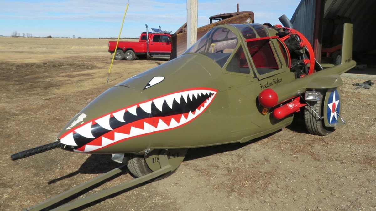 Custom P-38 Lightning motorcycle