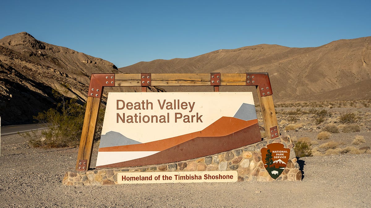 Death Valley National Park Sign Straight On