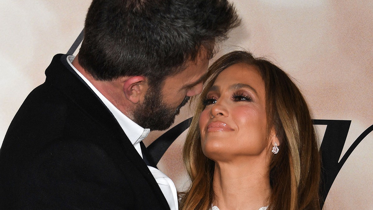 Jennifer Lopez and Ben Affleck arrive for a special screening of "Marry Me" at the Directors Guild of America (DGA) in Los Angeles, February 8, 2022.?
