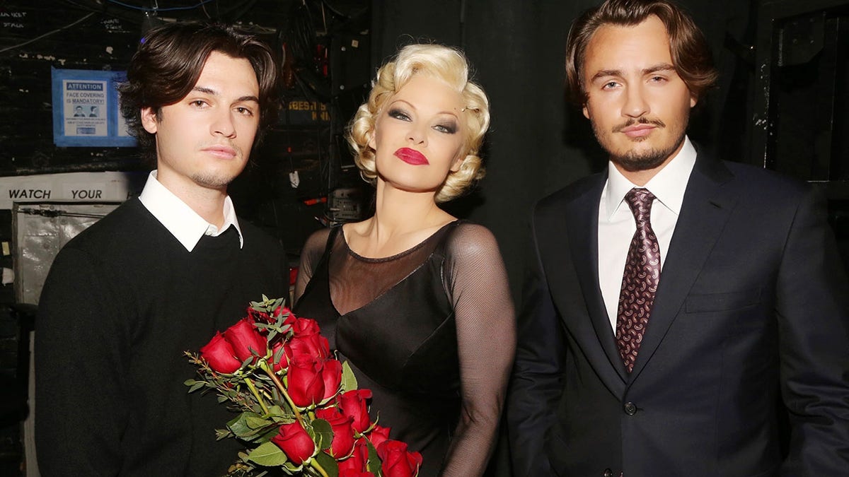 Dylan Jagger Lee, Pamela Anderson and Brandon Thomas Lee