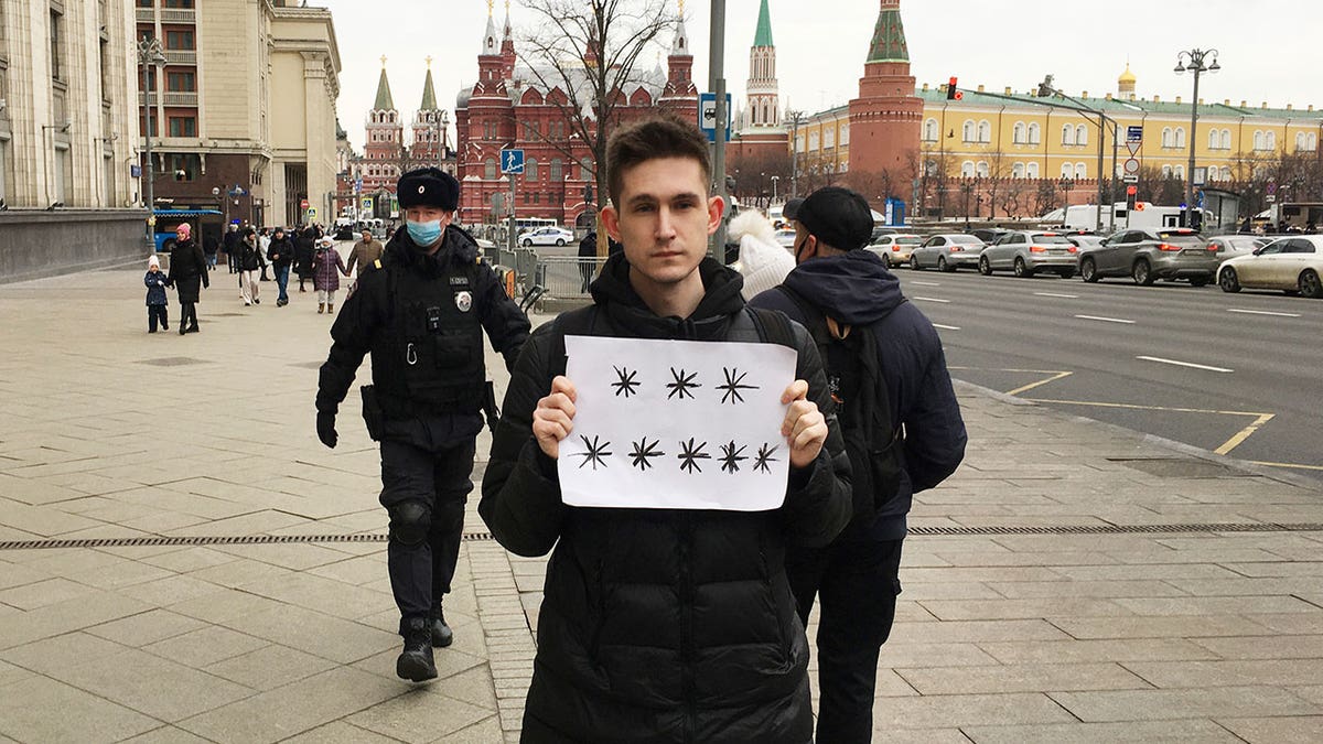 Anti-war Russian citizen