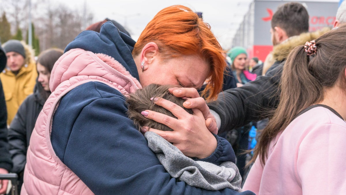 Ukrainians amid war