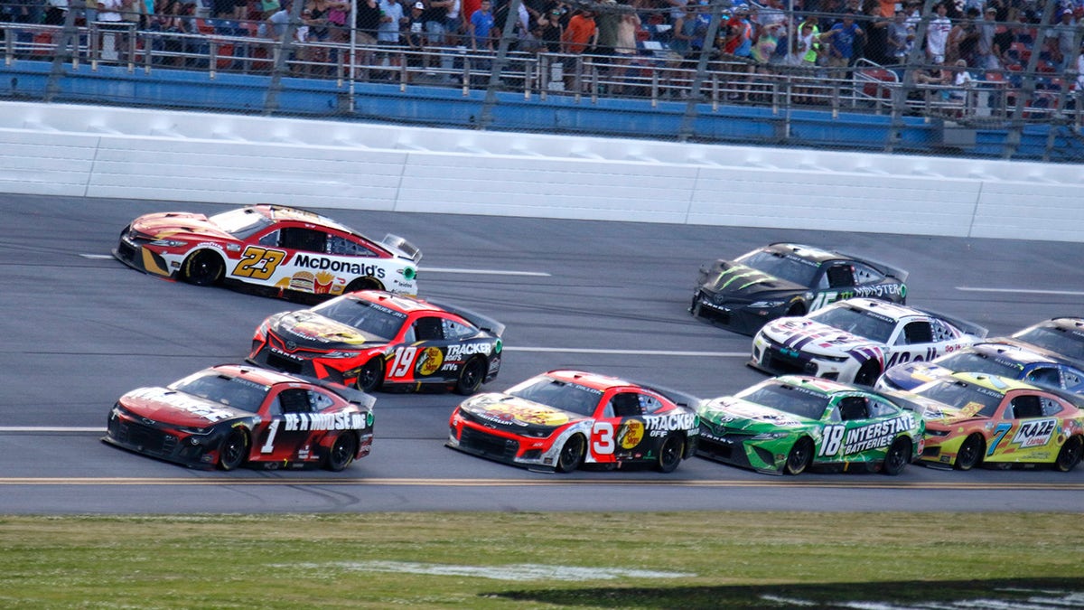 Ross Chastain in the No. 1 car benefited from the accident and won the Geico 500.