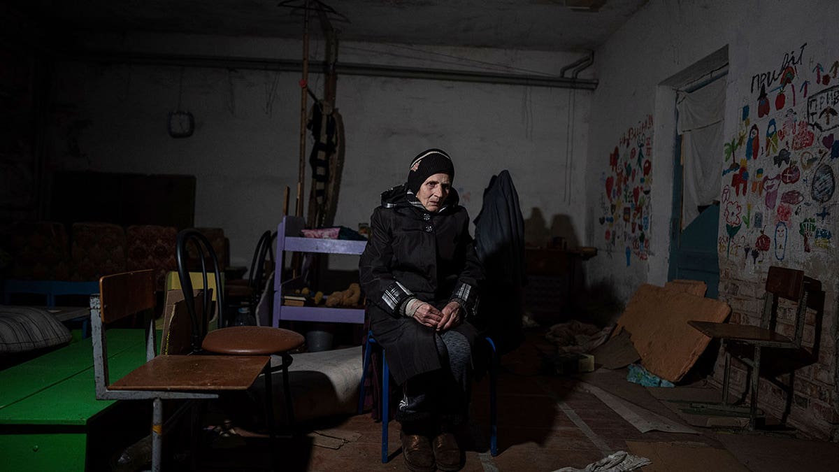 basement of a school in Yahidne, near Chernihiv, Ukraine