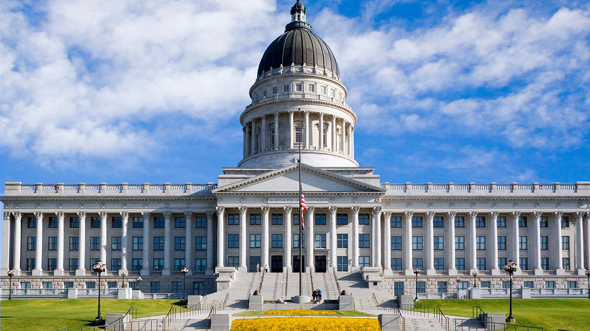 The Utah State Capitol building in Salt Lake City. 