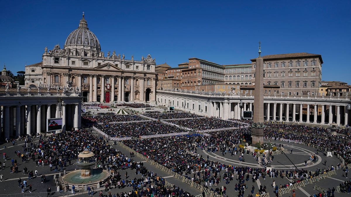 The Vatican shown on Palm Sunday 2022
