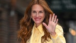 NEW YORK, NEW YORK - APRIL 18: Julia Roberts is seen visiting the 'The Late Show With Stephen Colbert' at the Ed Sullivan Theater on April 18, 2022 in New York City. (Photo by James Devaney/GC Images)