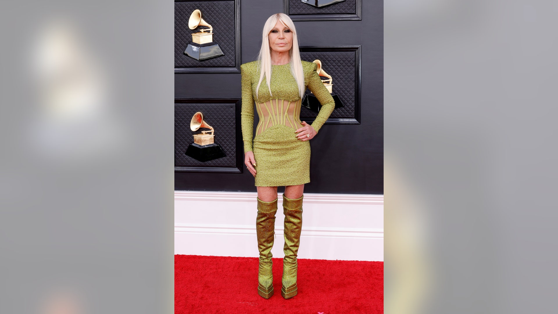 Donatella Versace 2022 Grammys