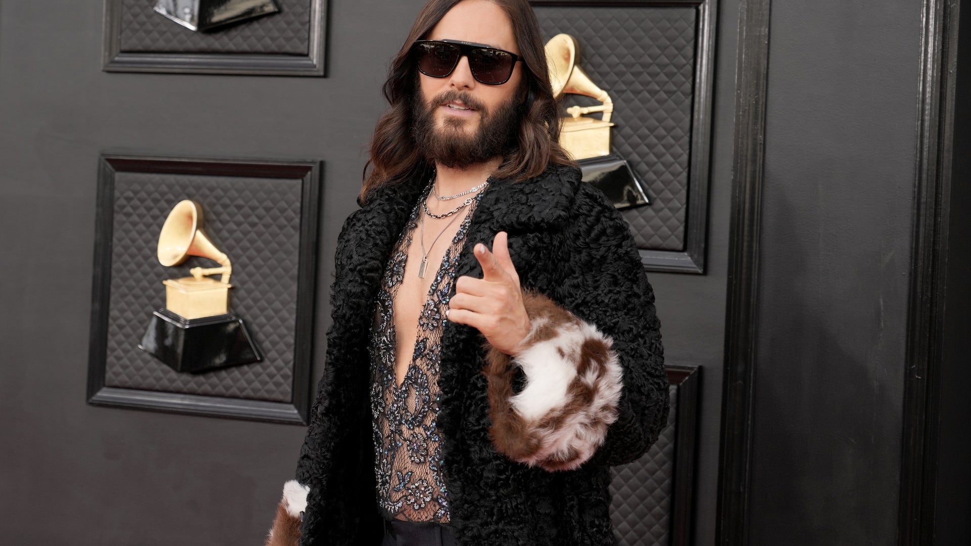 Jared Leto attends the 64th Annual Grammy Awards.