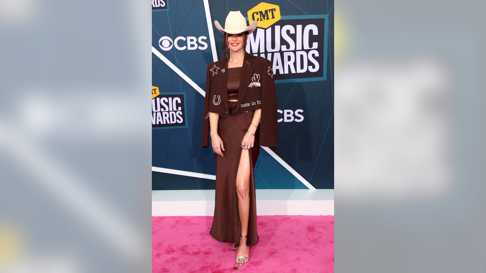 Jenna Paulette attends the 2022 CMT Music Awards.