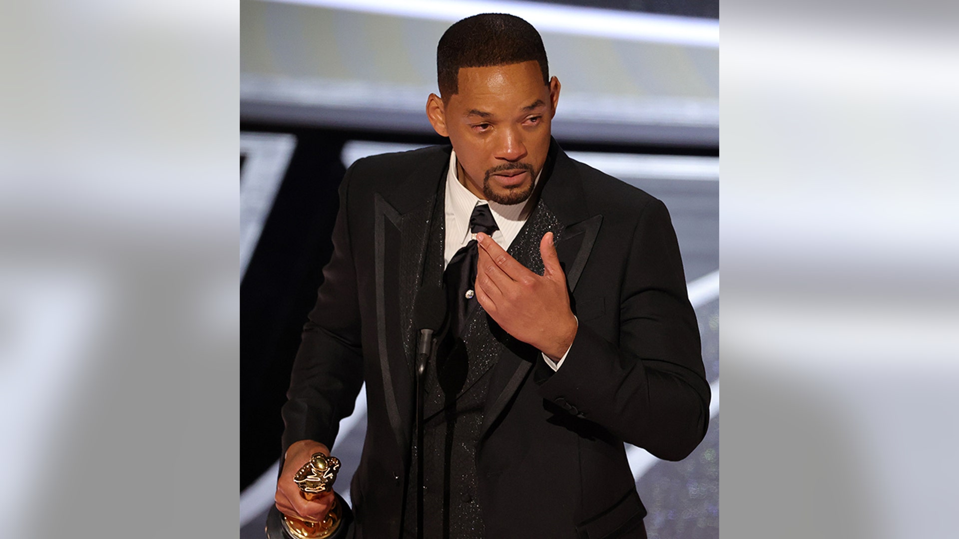 Will Smith accepts the Actor in a Leading Role award for 'King Richard.'