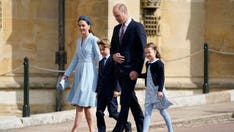 William and Kate lead royals at Easter service; queen absent