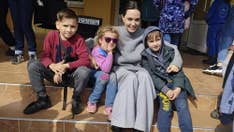 Angelina Jolie makes surprise Ukraine visit, meets children