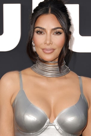 Kim's gravity-DEFYING dress