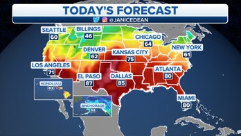 Storm forecast to threaten Plains as Northeast experiences below-average temperatures