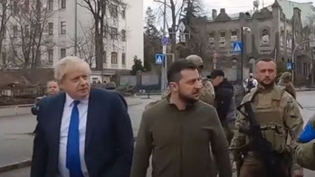 UK’s Boris Johnson, Ukraine's Zelenskyy seen walking defiantly down streets of Kyiv