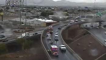 Las Vegas police officer injured in hit and run during traffic stop