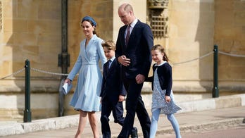 William and Kate lead royals at Easter service; queen absent