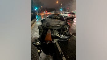 Good Samaritans pull woman from burning car near Supreme Court