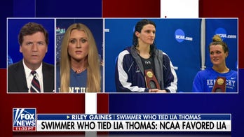 Female swimmer who tied Lia Thomas joins Tucker Carlson: 'This is not OK and it's not fair'