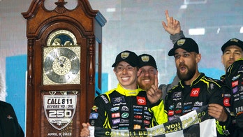 NASCAR: Here's how Brandon Jones' Martinsville grandfather clock trophy was delivered to his home