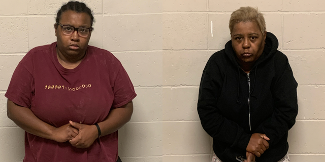 Kadjah Record (left), 28, the mother, and Roxanne Record (right), 53, the grandmother, were charged with first degree murder, according to police.