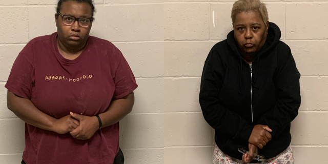 Kadjah Record (left), 28, the mother, and Roxanne Record (right), 53, the grandmother, were charged with first degree murder, according to police.