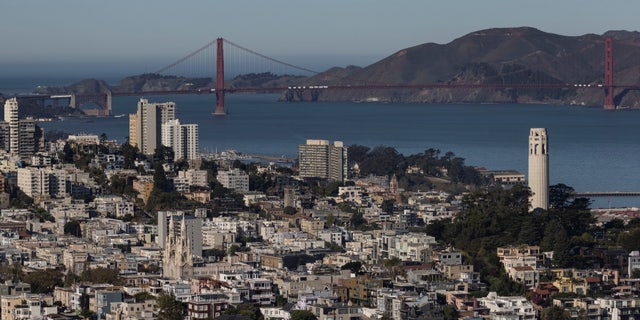 San Francisco County Leader Proposes Dealing With Prostitution Problem By Legalizing It 4 The San Francisco skyline and the Golden Gate Bridge on Oct. 28, 2021.