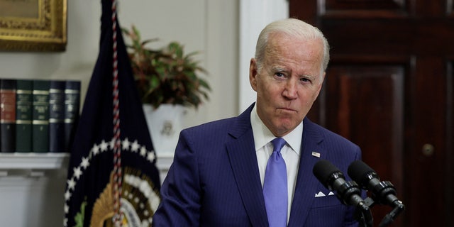 President Biden announces additional military and humanitarian aid for Ukraine as well as fresh sanctions against Russia, in the Roosevelt Room at the White House in Washington, D.C., April 28, 2022.