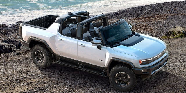 The Hummer EV pickup weighs 9,063 pounds.