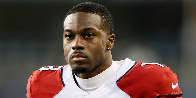 AJ Green of the Arizona Cardinals watches during the second half at Lumen Field on November 21, 2021 in Seattle.