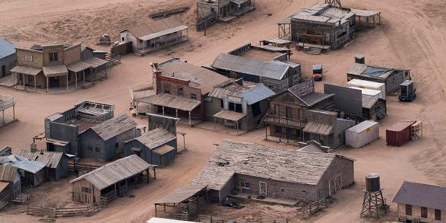 FILE - The Bonanza Creek Ranch, where the film "Rust" was being filmed, appears in Santa Fe, N.M. on Oct. 23, 2021. On Wednesday, April 20, 2022, New Mexico workplace safety regulators issued the maximum possible fine against a film production company for firearms safety failures on the set of "Rust" where a cinematographer was fatally shot in October 2021 by actor and producer Alec Baldwin. 