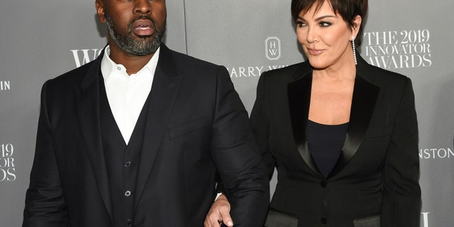 Corey Gamble, left, and Kris Jenner appear at the WSJ. Magazine 2019 Innovator Awards in New York on Nov. 6, 2019. Gamble testified Wednesday in a lawsuit brought by Blac Chyna against Jenner, Kim Kardashian, Khloé Kardashian and Kylie Jenner alleging they conspired to get her show, "Rob & Chyna," canceled and ruin her reality TV career.