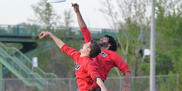 Toronto Rush players Ryan Keyfitz, left, and Sachin Raina run drills during a team practice.