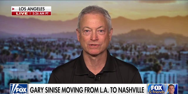 Gary Sinise announced in late April on Fox News Channel that he was moving his foundation and his family from L.A. to Nashville, Tennessee.