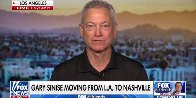 Gary Sinise announced in late April on Fox News Channel that he was moving his foundation and his family from L.A. to Nashville, Tennessee.