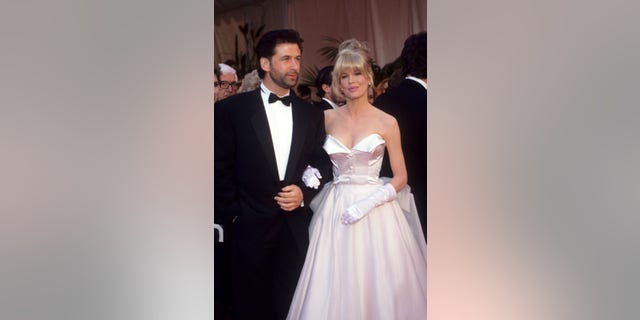 Alec Baldwin and Kim Basinger during 63rd Annual Academy Awards at Shrine Auditorium in Los Angeles, California, United States.