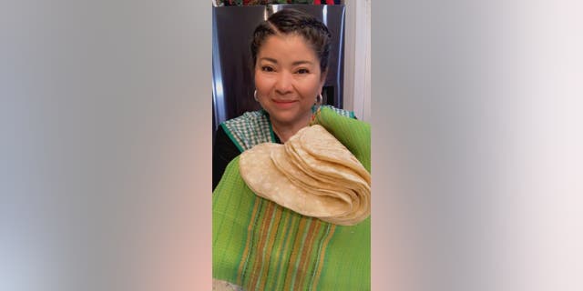 Food blogger Ana Maria Regalado showed her followers how they can make ‘lazy enchiladas’ at home.