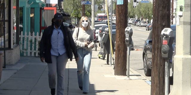 Hunter Biden's wife, Melissa Cohen, picks up dry cleaning on April 12, 2022, in Los Angeles.