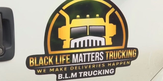 A Black Life Matters Trucking logo. 