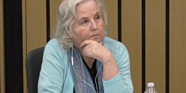 Nancy Crampton-Brophy appears in an Oregon courtroom for her murder trial. She is accused in the 2018 killing her husband,  Daniel Brophy.