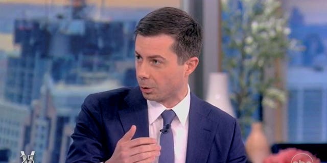 Transportation Secretary Pete Buttigieg appeared on ABC's "The View" on April 8, 2022 and discussed high gas prices and inflation. (Screenshot/ABC)