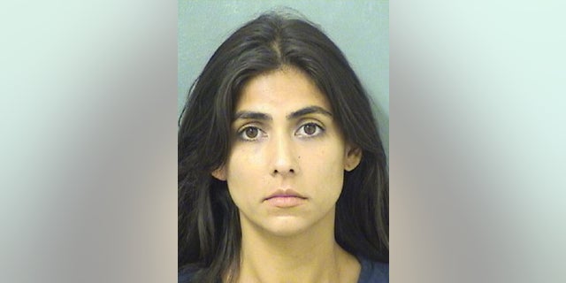 Caroline Schwitzky, 32, was attacked by her boyfriend while on a boat in Florida, authorities said. She was also arrested for a warrant from another county, according to jail records.