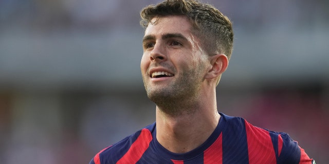 Christian Pulisic #10 of the United States during a FIFA World Cup qualifier game between Panama and USMNT at Exploria Stadium on March 27, 2022 in Orlando, Florida.