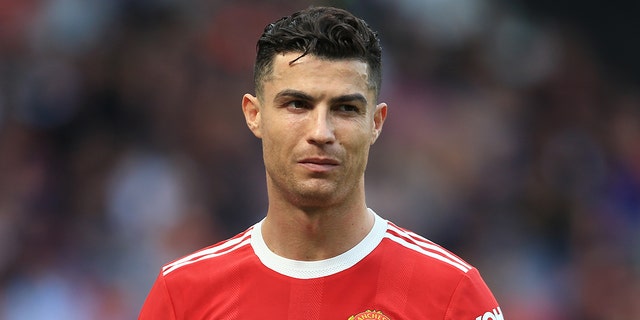 Cristiano Ronaldo of Manchester United poses during the clubs annual   Ronaldo Cristiano ronaldo Cristiano ronaldo cr7