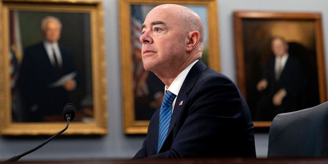 Department of Homeland Security Secretary Alejandro Mayorkas testifies before the House Appropriations Subcommittee on Homeland Security on the Department of Homeland Security's budget request, on Capitol Hill in Washington, D.C., on April 27, 2022.