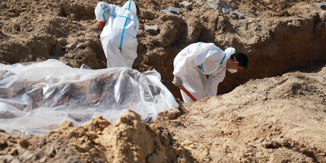 Mass graves being investigated in Ukraine. 